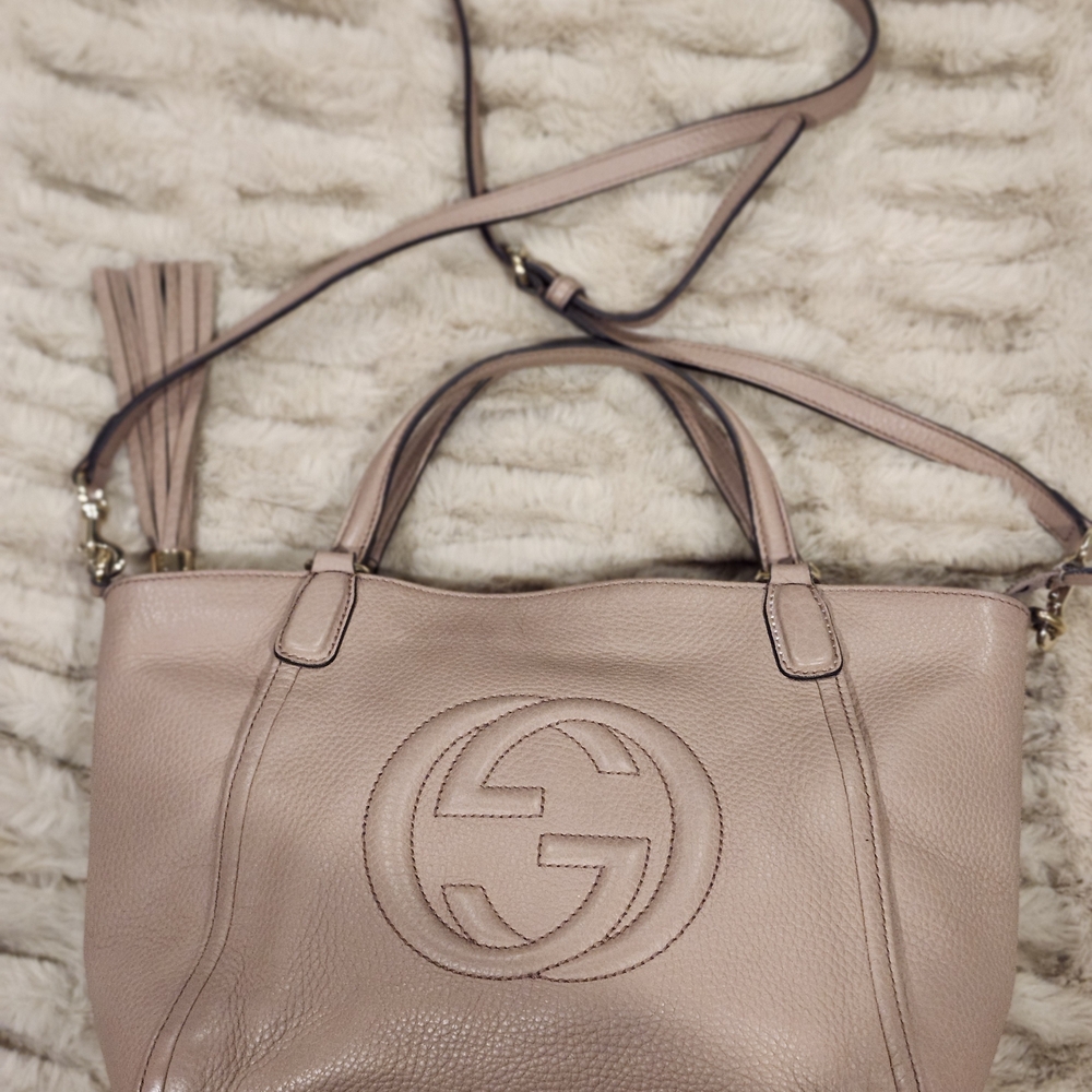 Gucci Blush Pink Soho Crossbody/ Tote Bag